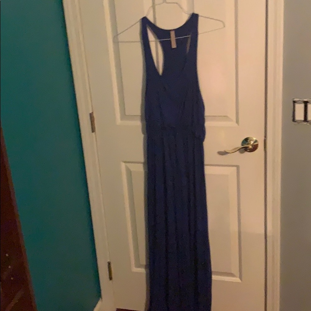 Cobalt blue maxi dress